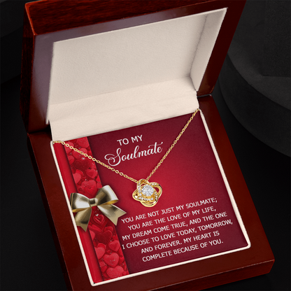 To My Soulmate Necklace - Express Your Love That Lasts Forever - Mallard Moon Gift Shop