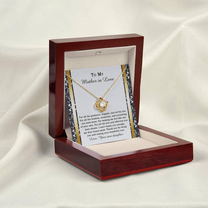 Mother-in-law Wedding Day Gift - One Of Your Own - Love Knot Pendant Necklace - Mallard Moon Gift Shop