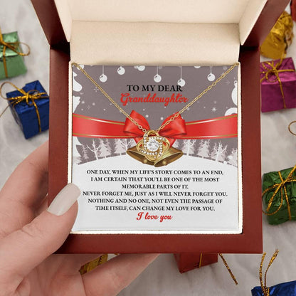 Gift for Granddaughter - Memorable Parts Daughter - Love Knot Pendant Necklace - Mallard Moon Gift Shop