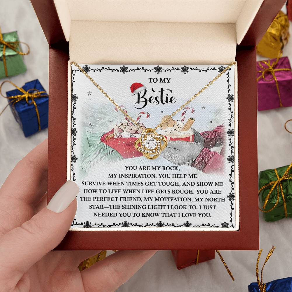 Gift for Bestie - My North Star - Love Knot Pendant Necklace - Mallard Moon Gift Shop