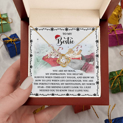 Gift for Bestie - My North Star - Love Knot Pendant Necklace - Mallard Moon Gift Shop