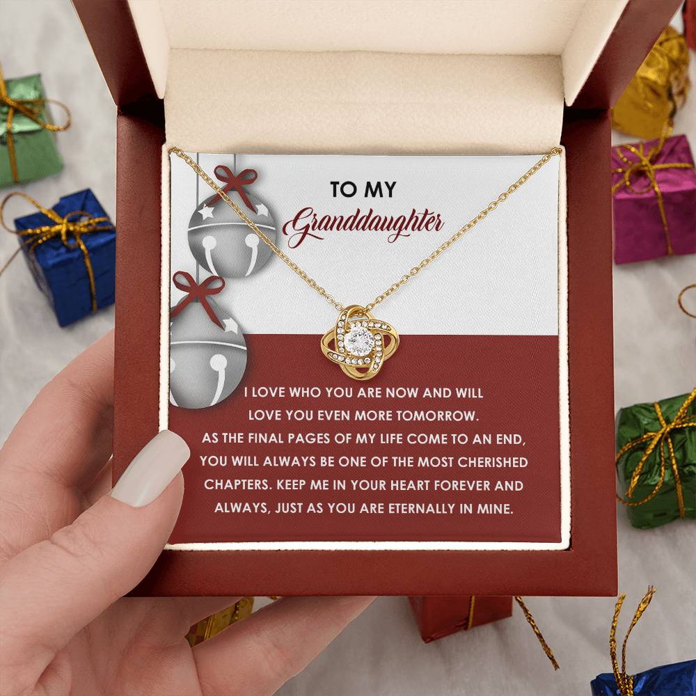 Gift for Granddaughter - To An End - Love Knot Pendant Necklace - Mallard Moon Gift Shop
