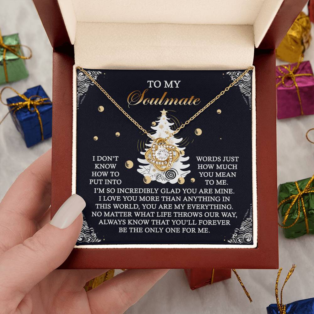 Gift for Soulmate - One For Me - Love Knot Pendant Necklace - Mallard Moon Gift Shop