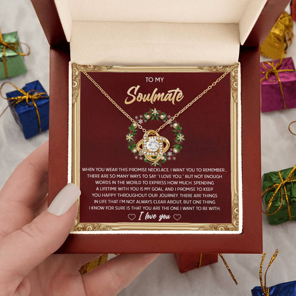 Gift for Soulmate - To Be With - Love Knot Pendant Necklace - Mallard Moon Gift Shop