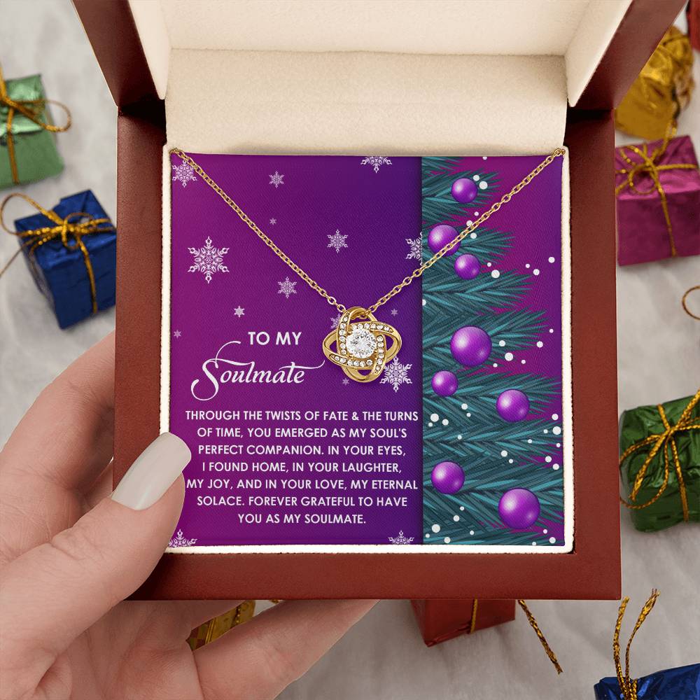 Gift for Soulmate - Perfect Companion - Love Knot Pendant Necklace - Mallard Moon Gift Shop