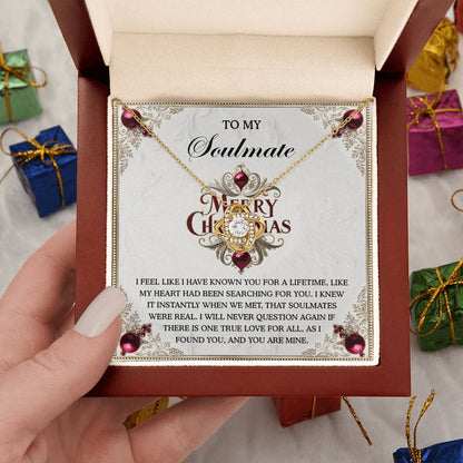 Gift for Soulmate - I Found You - Love Knot Pendant Necklace - Mallard Moon Gift Shop