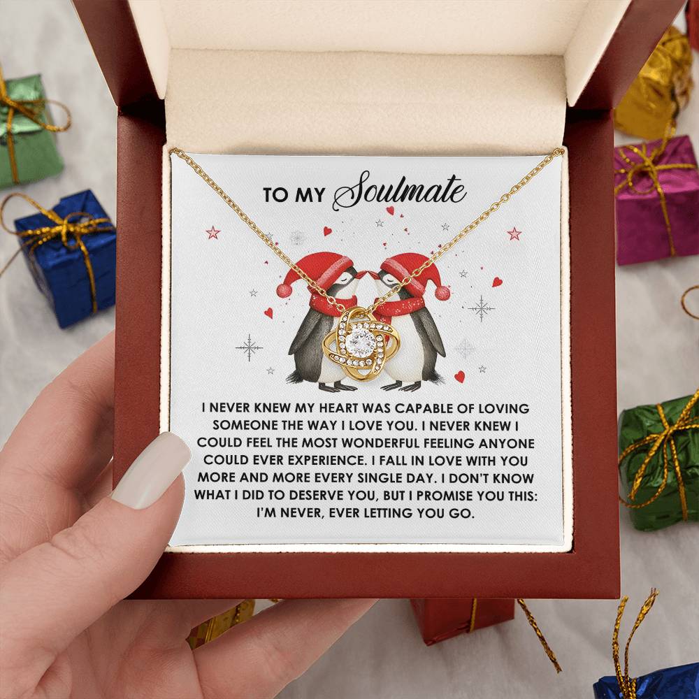 Gift for Soulmate - To Deserve You - Love Knot Pendant Necklace - Mallard Moon Gift Shop