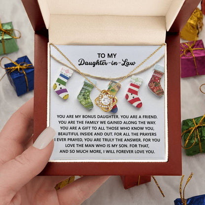 Gift for Daughter-in-Law - A Gift - Love Knot Pendant Necklace - Mallard Moon Gift Shop