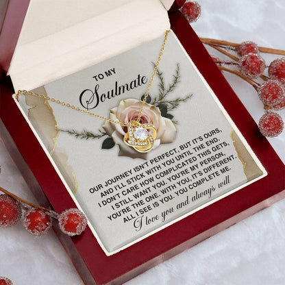 To My Soulmate - You Complete Me Valentine's Day Card – A Heartfelt Message for Your Forever Love - Mallard Moon Gift Shop