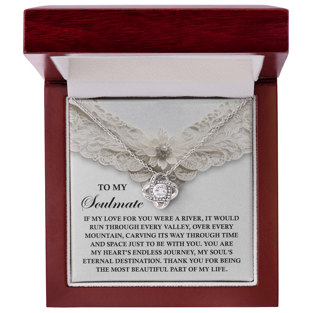 Romantic Love Knot Necklace – Celebrate Your Endless Journey Together - Mallard Moon Gift Shop