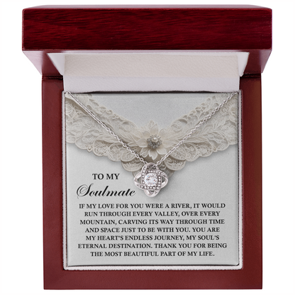 Romantic Love Knot Necklace – Celebrate Your Endless Journey Together - Mallard Moon Gift Shop