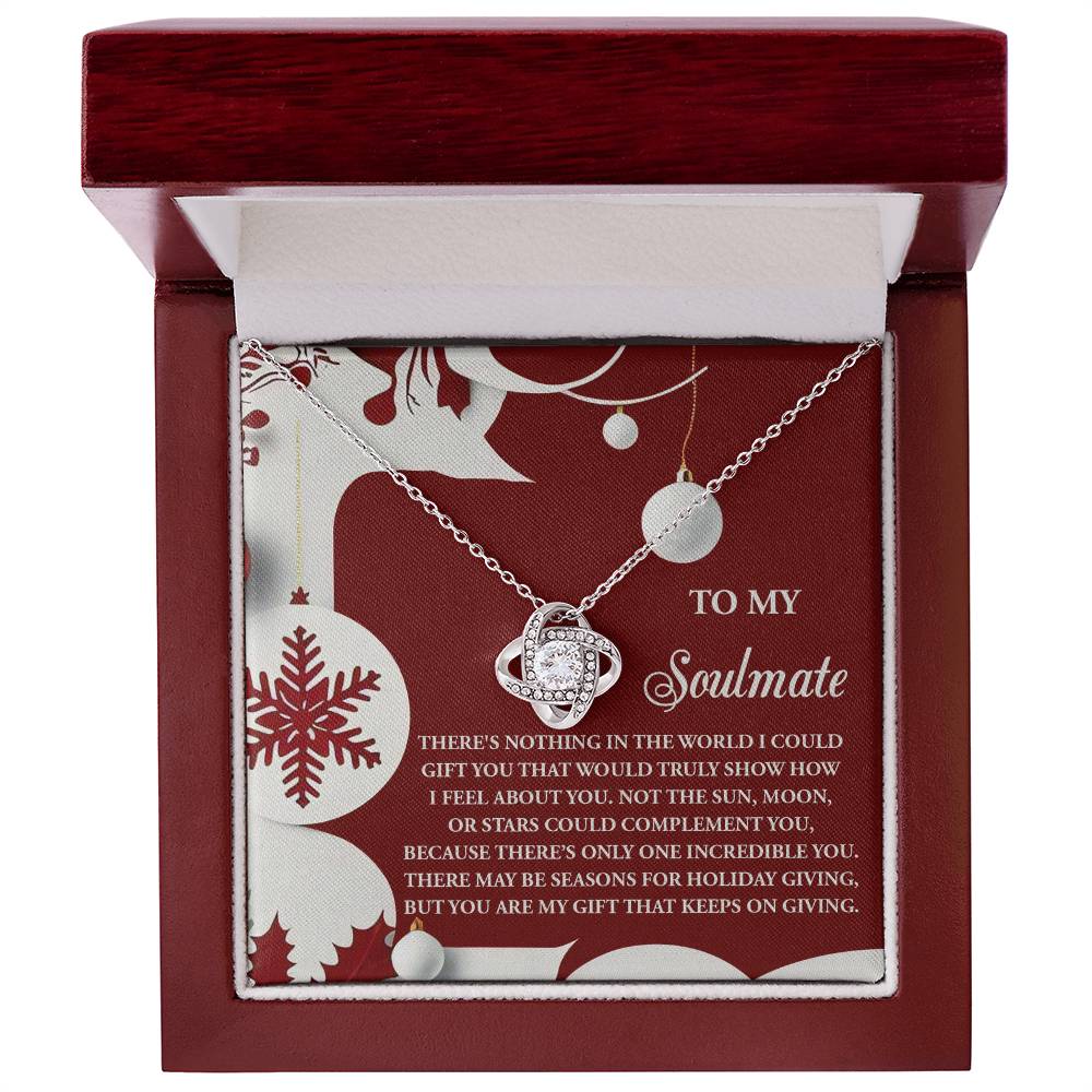 Gift for Soulmate - Holiday Giving - Love Knot Pendant Necklace - Mallard Moon Gift Shop