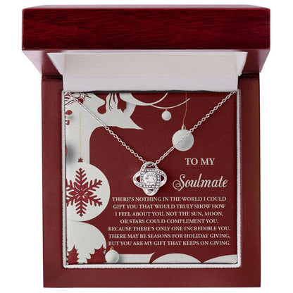 Gift for Soulmate - Holiday Giving - Love Knot Pendant Necklace - Mallard Moon Gift Shop