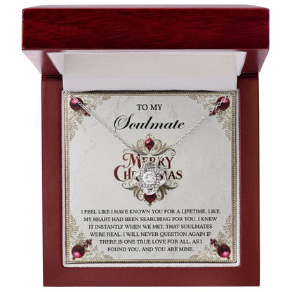 Gift for Soulmate - I Found You - Love Knot Pendant Necklace - Mallard Moon Gift Shop