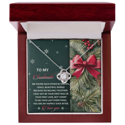 Gift for Soulmate - Beautiful World - Love Knot Pendant Necklace - Mallard Moon Gift Shop