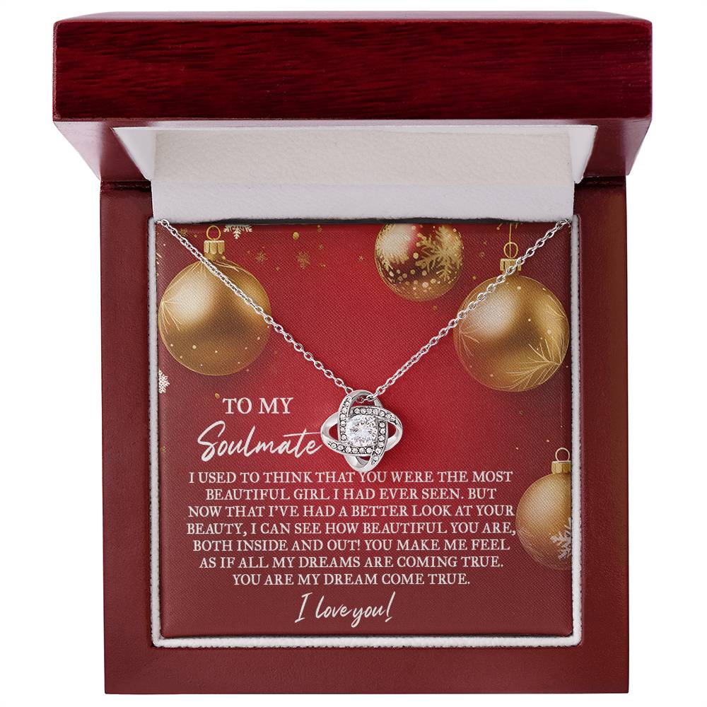 Gift for Soulmate - Your Beauty - Love Knot Pendant Necklace - Mallard Moon Gift Shop