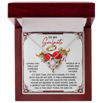 Heartfelt Soulmate Necklace – Celebrate the Calm and Strength She Brings - Mallard Moon Gift Shop