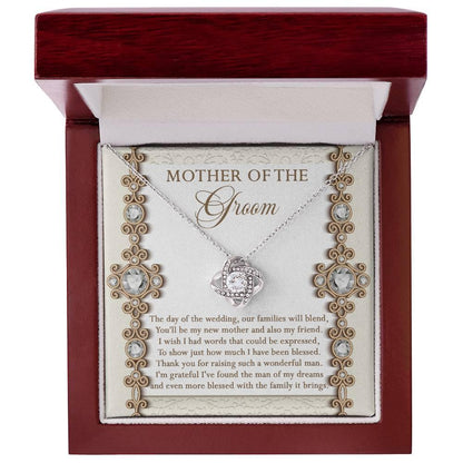 Mother of the Groom Gift New Mother and Friend Love Knot Pendant Necklace - Mallard Moon Gift Shop