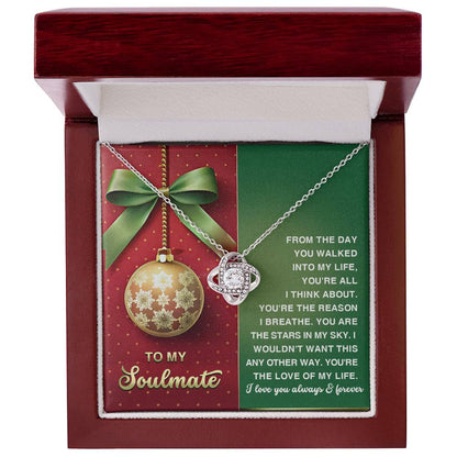 Gift for Soulmate - In My Sky - Love Knot Pendant Necklace - Mallard Moon Gift Shop