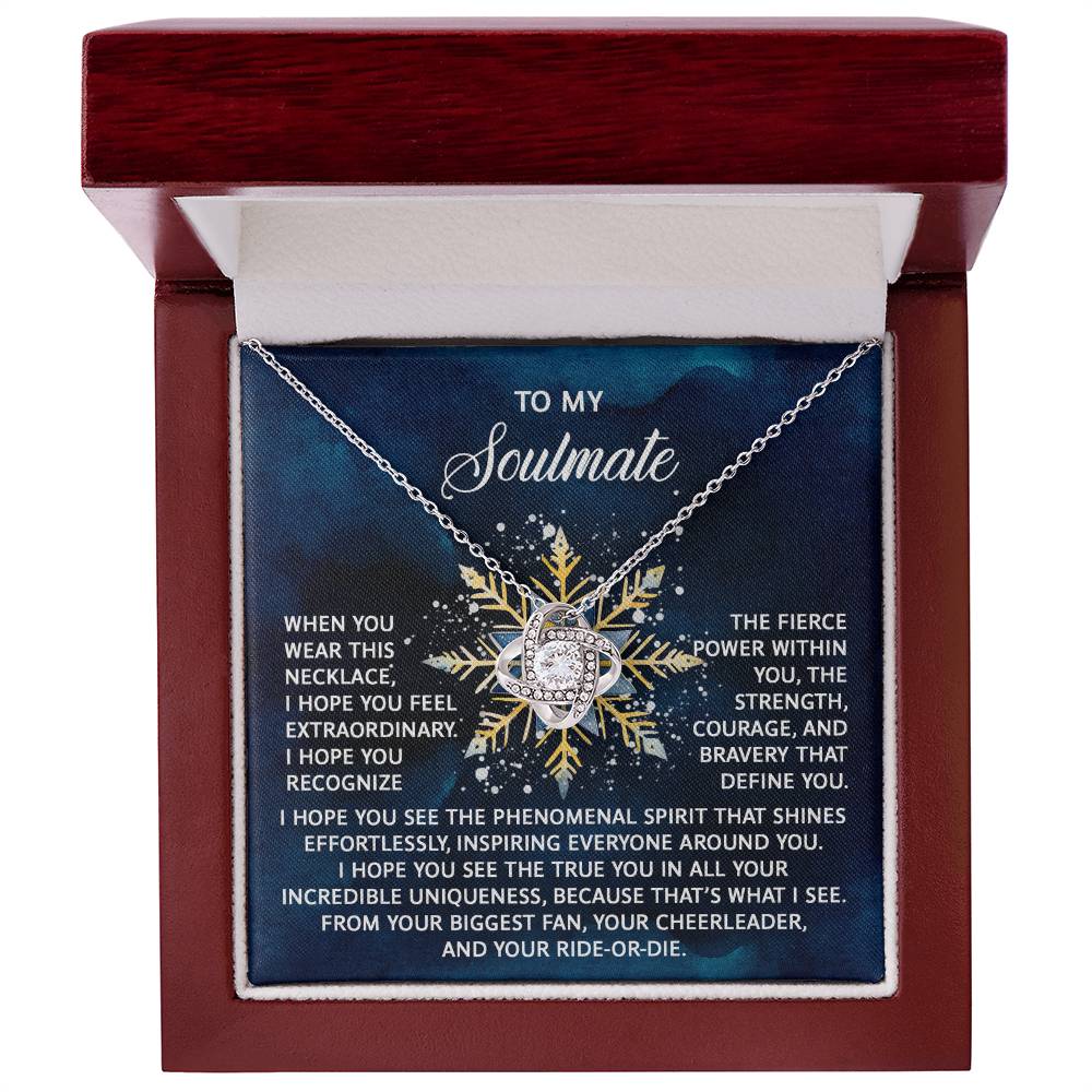 Gift for Soulmate - Phenomenal Spirit - Love Knot Pendant Necklace - Mallard Moon Gift Shop