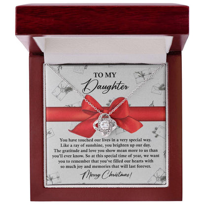 Gift for Daughter - Special Way - Love Knot Pendant Necklace - Mallard Moon Gift Shop