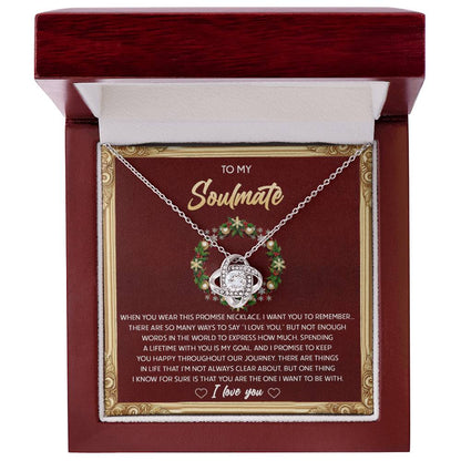 Gift for Soulmate - To Be With - Love Knot Pendant Necklace - Mallard Moon Gift Shop