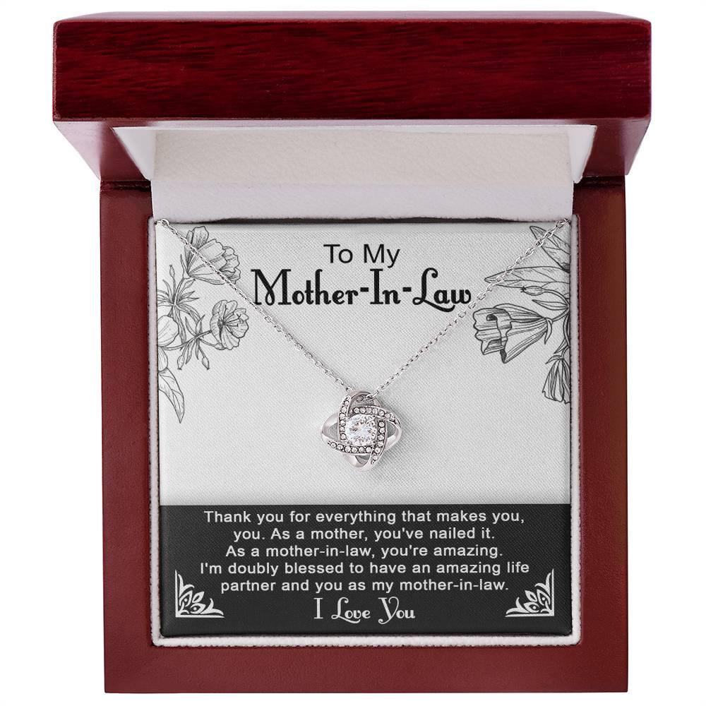 To My Mother-in-Law You Nailed It as a Mother Pendant Necklace - Mallard Moon Gift Shop