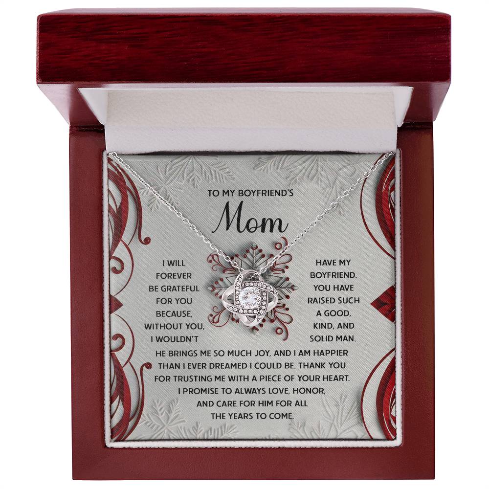 Gift for Boyfriend's Mom - I Could Be - Love Knot Pendant Necklace - Mallard Moon Gift Shop