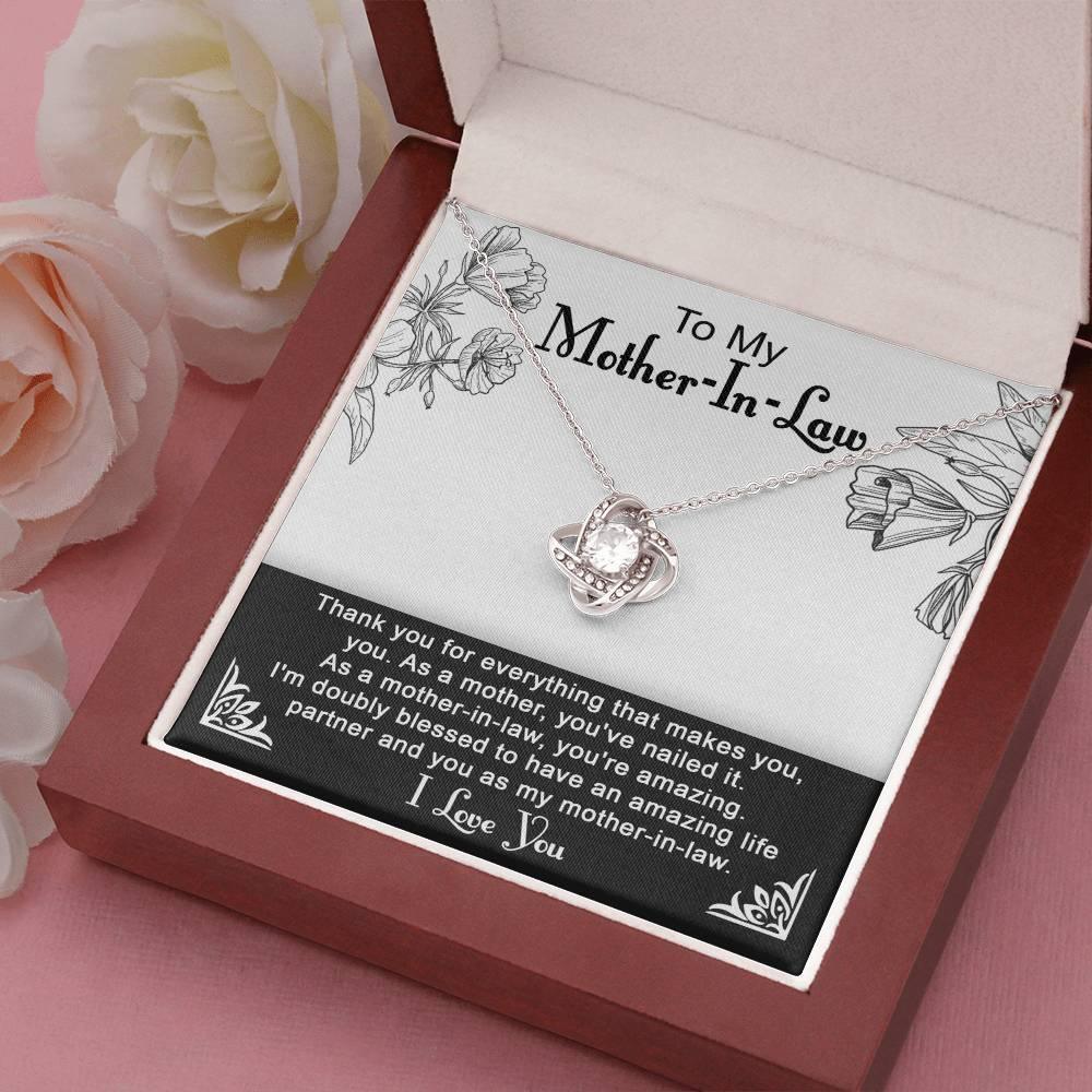 To My Mother-in-Law You Nailed It as a Mother Pendant Necklace - Mallard Moon Gift Shop