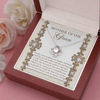 Mother of the Groom Gift New Mother and Friend Love Knot Pendant Necklace - Mallard Moon Gift Shop