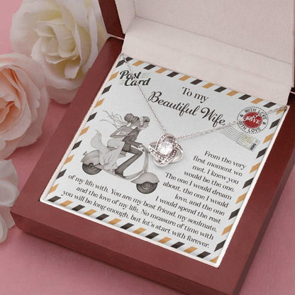 Wife Wedding Gift I Knew You Would-Be The One Love Knot Pendant Necklace - Mallard Moon Gift Shop