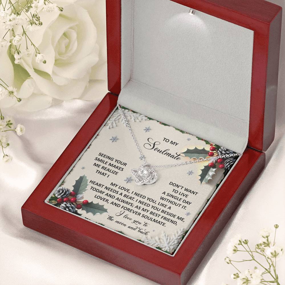 Gift for Soulmate - Forever Soulmate - Love Knot Pendant Necklace - Mallard Moon Gift Shop