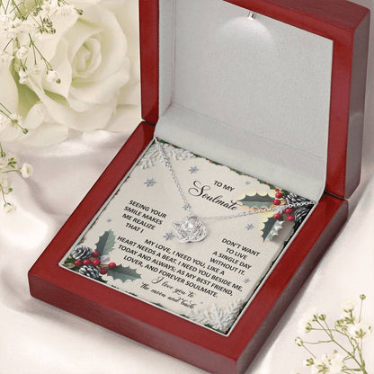 Gift for Soulmate - Forever Soulmate - Love Knot Pendant Necklace - Mallard Moon Gift Shop