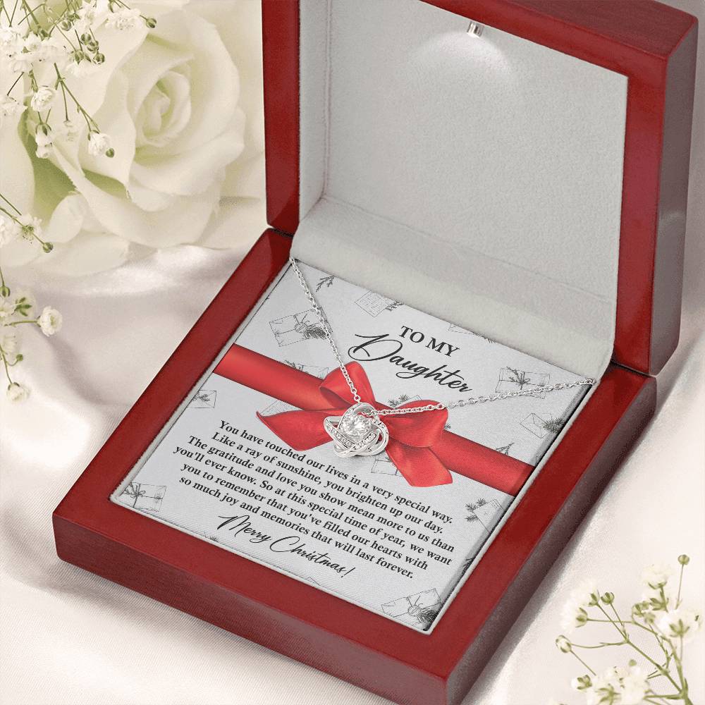 Gift for Daughter - Special Way - Love Knot Pendant Necklace - Mallard Moon Gift Shop