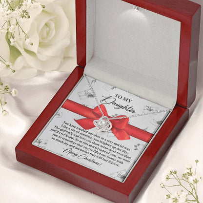 Gift for Daughter - Special Way - Love Knot Pendant Necklace - Mallard Moon Gift Shop