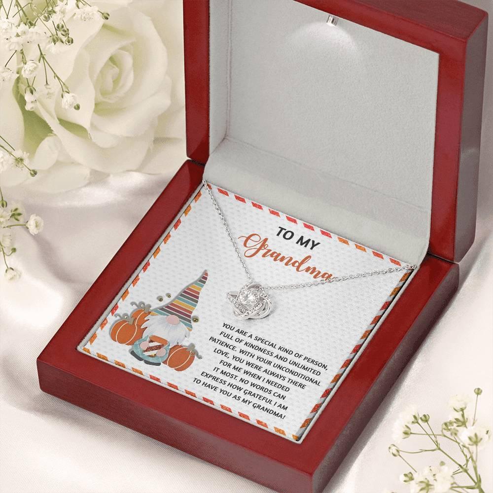 Gift for Grandma - Needed It Most - Love Knot Pendant Necklace - Mallard Moon Gift Shop