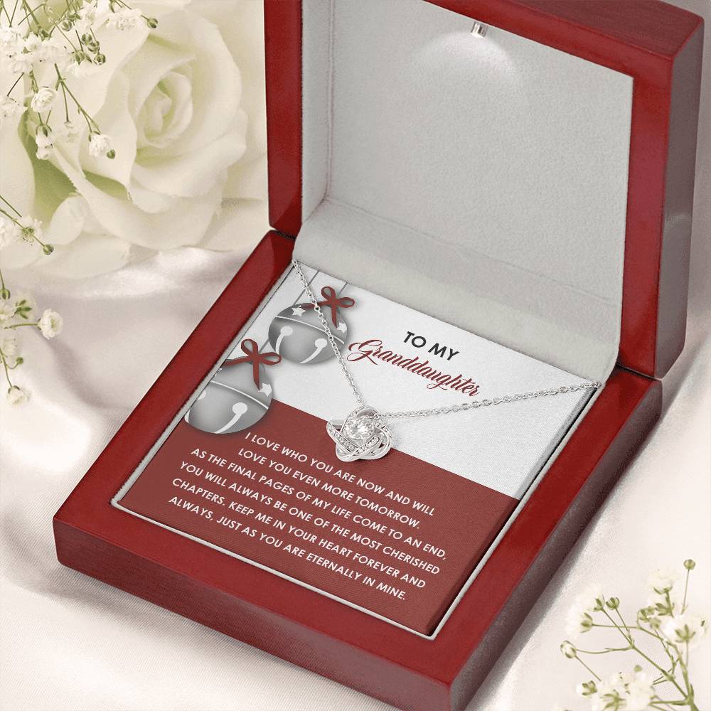 Gift for Granddaughter - To An End - Love Knot Pendant Necklace - Mallard Moon Gift Shop