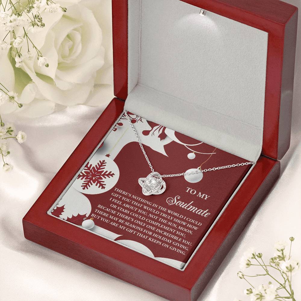 Gift for Soulmate - Holiday Giving - Love Knot Pendant Necklace - Mallard Moon Gift Shop