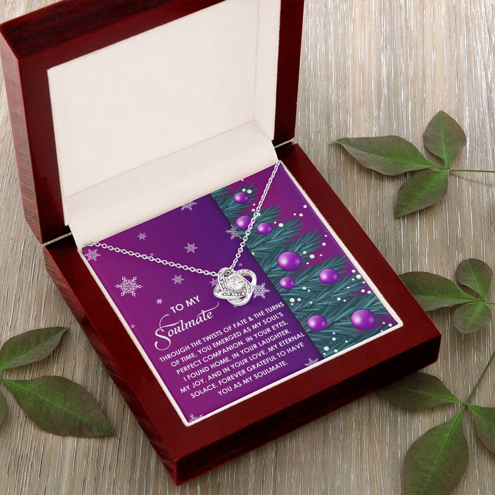 Gift for Soulmate - Perfect Companion - Love Knot Pendant Necklace - Mallard Moon Gift Shop