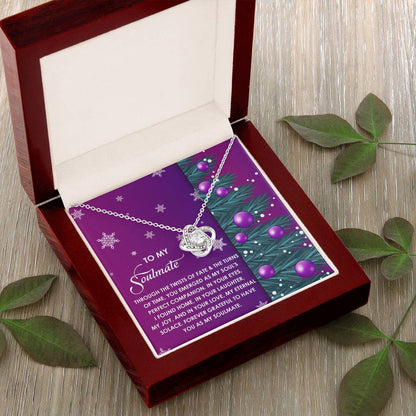 Gift for Soulmate - Perfect Companion - Love Knot Pendant Necklace - Mallard Moon Gift Shop