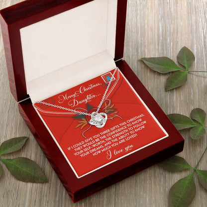 Gift for Daughter - This Christmas - Love Knot Pendant Necklace - Mallard Moon Gift Shop