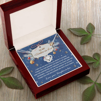 Gift for Mother-in-law - I Hold You - Love Knot Pendant Necklace - Mallard Moon Gift Shop