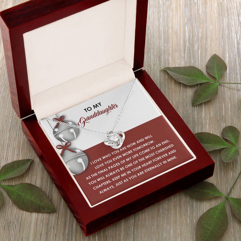Gift for Granddaughter - To An End - Love Knot Pendant Necklace - Mallard Moon Gift Shop