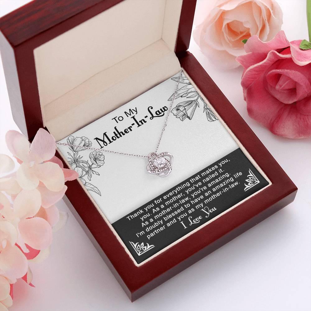 To My Mother-in-Law You Nailed It as a Mother Pendant Necklace - Mallard Moon Gift Shop