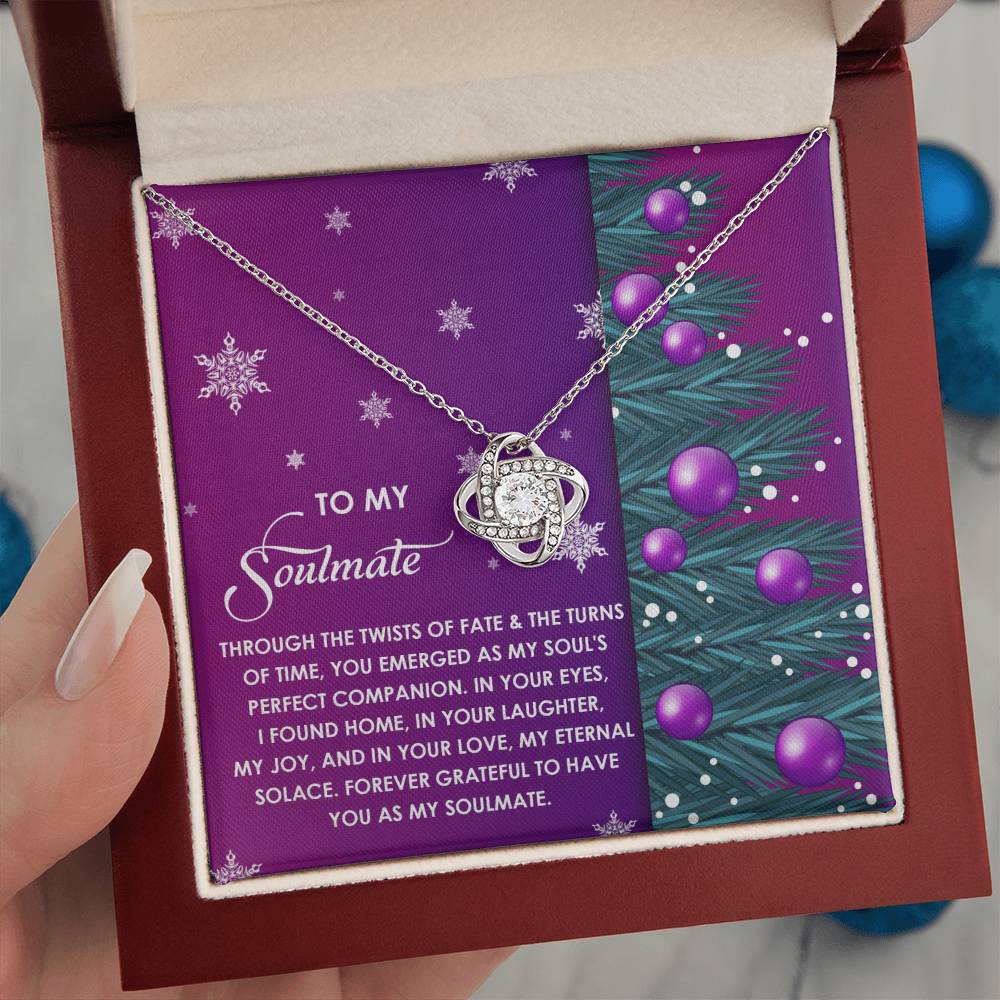 Gift for Soulmate - Perfect Companion - Love Knot Pendant Necklace - Mallard Moon Gift Shop