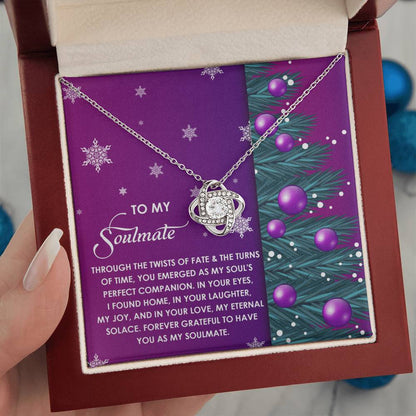 Gift for Soulmate - Perfect Companion - Love Knot Pendant Necklace - Mallard Moon Gift Shop