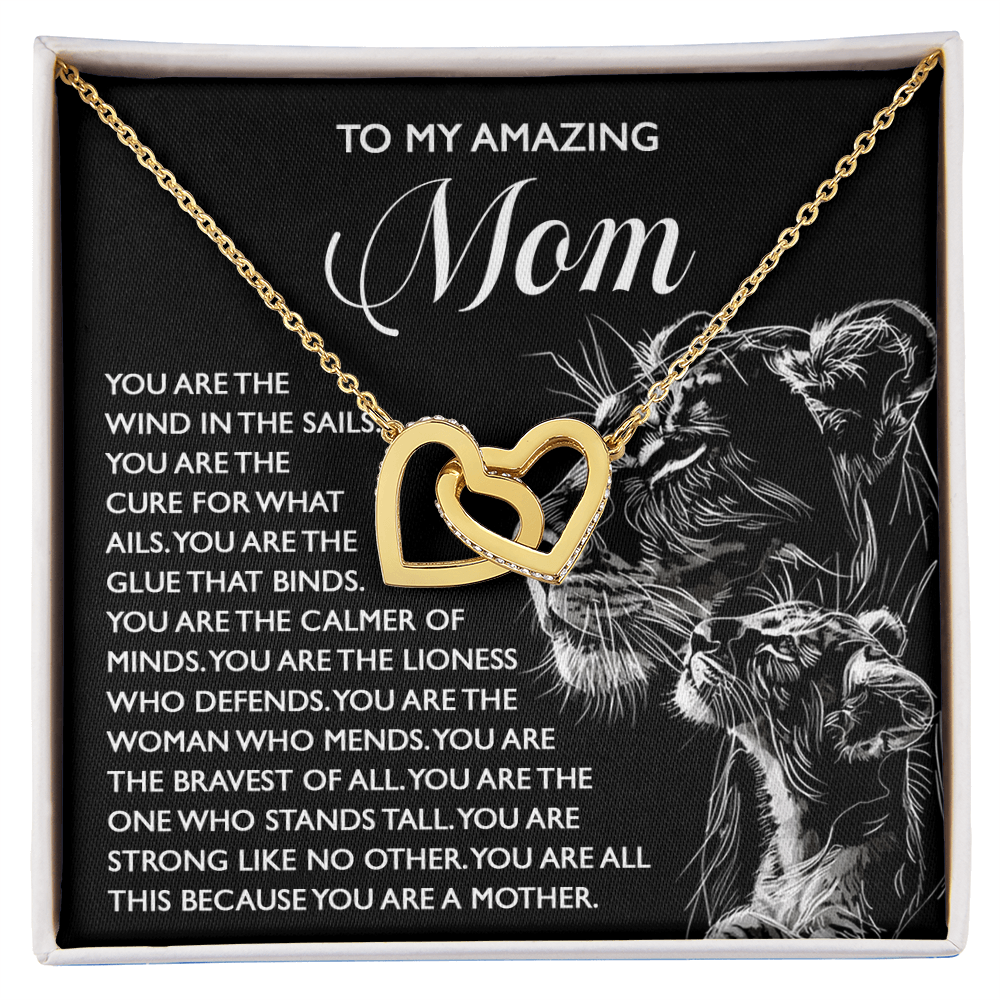 To My Amazing Mom – You Are the Wind in the Sails – Bold and Beautiful Tribute Mother's Day Birthday Necklace Gift - Mallard Moon Gift Shop