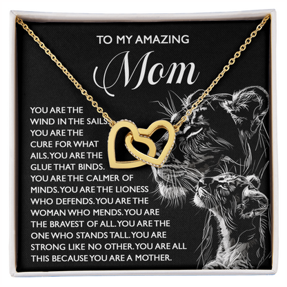 To My Amazing Mom – You Are the Wind in the Sails – Bold and Beautiful Tribute Mother's Day Birthday Necklace Gift - Mallard Moon Gift Shop
