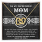 Mom - You are the Queen Leading our Family with Strength, Grace and Love Interlocking Hearts Pendant Necklace - Mallard Moon Gift Shop