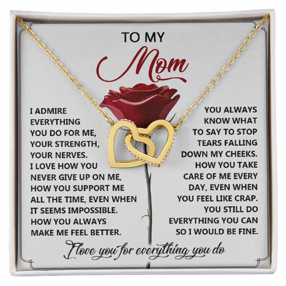 To My Mom - Everything You Do - Honest and Heartfelt Necklace Gift of Gratitude - Mallard Moon Gift Shop